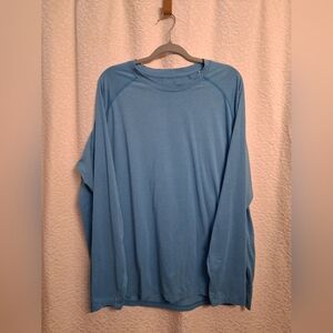 Peter Millar Sky Blue Long Sleeve Tee